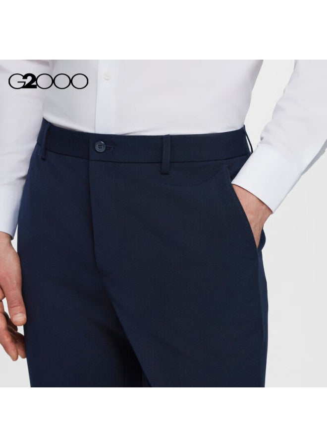 G2000 Men's Spring And Autumn Easy Care Slim Fit Dress Pants In Blue-grey Color - Slim Fit Cut 34 - Image 5