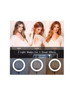 Houmt HOUMT RL-18 Ring Light, 18 inch Soft Ring LED Light for Live Broadcast YouTube Vlog Video Shooting with Remote Control 3 Phone Holder Special Ring Fill Light  - Image 3