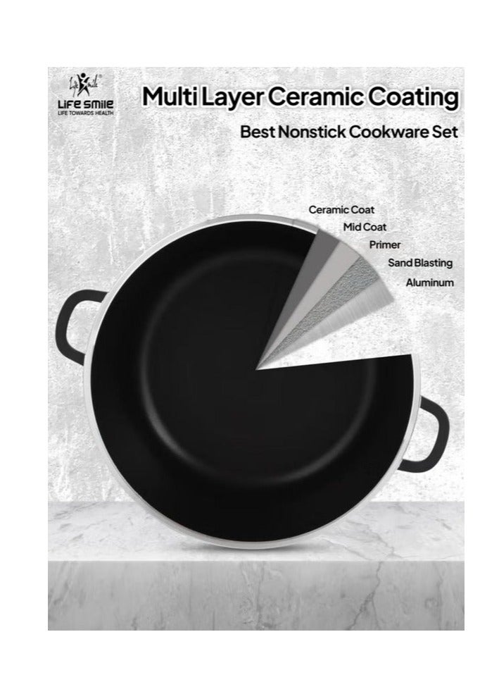 AKDC LIFE SMILE Ceramic Coat Casserole 28cm - Image 3