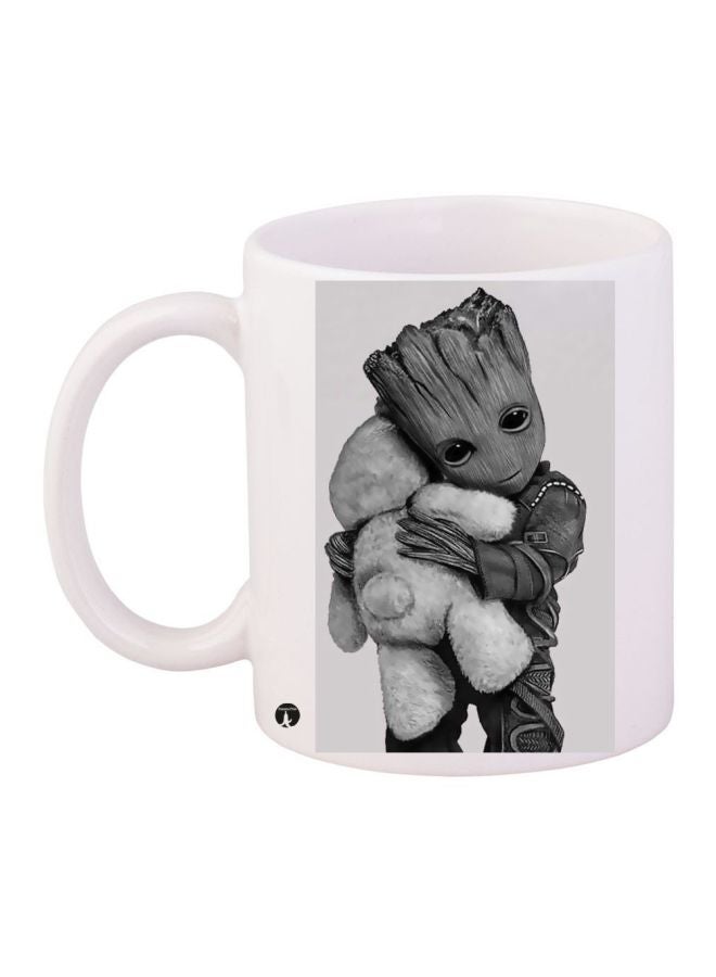 Groot Printed Coffee Mug White/Grey 11ounce