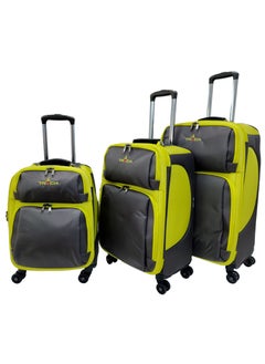 Track Luggage Set Soft Side - Lightweight Expandable Suitcase set of 3 - Trolley Bag for Travel with 4 Double Wheels & TSA Lock (20/24/28 Inches)  - Image 1