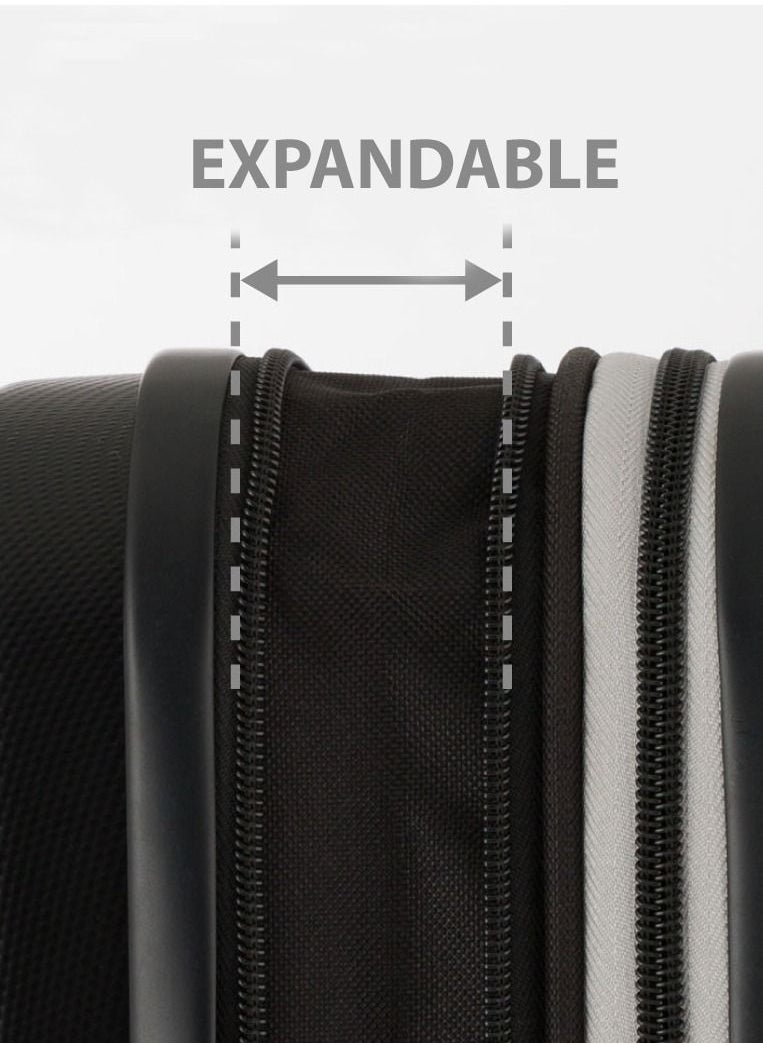Track - Luggage Set Soft Side - Lightweight Expandable Suitcase set of 3 - Trolley Bag for Travel with 4 Double Wheels & TSA Lock (20/24/28 Inches) - Image 1