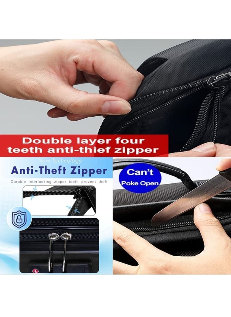 Track - Luggage Set Soft Side - Lightweight Expandable Suitcase set of 3 - Trolley Bag for Travel with 4 Double Wheels & TSA Lock (20/24/28 Inches) - Image 1