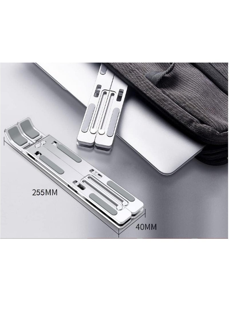 General Laptop Stand for Desk,Portable Laptop Holder,6 Angles Adjustable Aluminum Tablet Stand Foldable Laptop Bracket Compatible with 9-15.6 inch Laptops  - Image 4