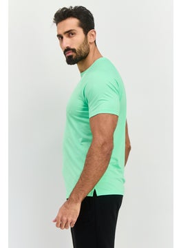 Brooks Men Sportswear Fit Short Sleeve Running T-Shirt, Green  - Image 4