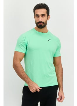 Brooks Men Sportswear Fit Short Sleeve Running T-Shirt, Green  - Image 1