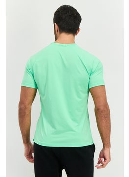 Brooks Men Sportswear Fit Short Sleeve Running T-Shirt, Green  - Image 3