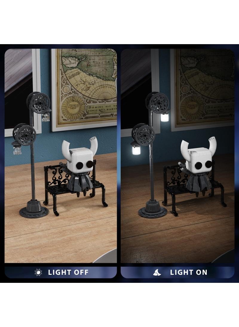 General 328Pcs The Knight Building Blocks Set Hollow Knight Popular Game Knight Action Figure Building Block Toy Lighting Collectible Decoration Character Compatible Birthday Gift For Game Fans Boys And Girls  - Image 2