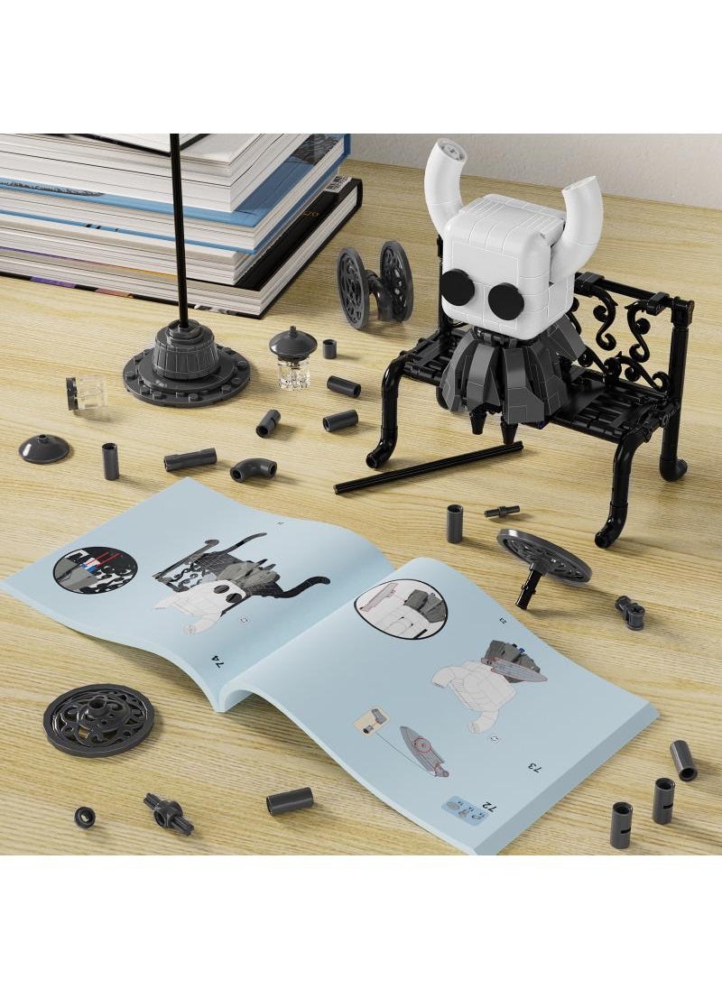General 328Pcs The Knight Building Blocks Set Hollow Knight Popular Game Knight Action Figure Building Block Toy Lighting Collectible Decoration Character Compatible Birthday Gift For Game Fans Boys And Girls  - Image 4