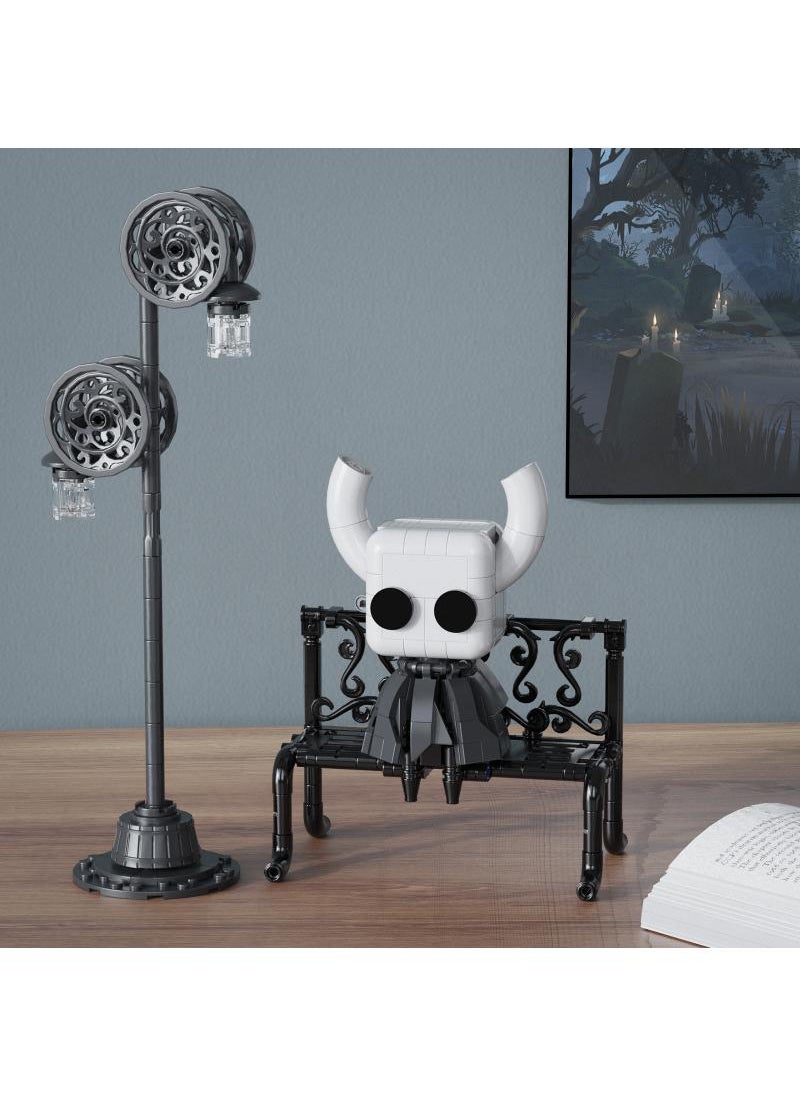 General 328Pcs The Knight Building Blocks Set Hollow Knight Popular Game Knight Action Figure Building Block Toy Lighting Collectible Decoration Character Compatible Birthday Gift For Game Fans Boys And Girls  - Image 5