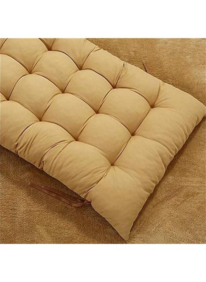 Generic - Rocking Chair Cushion, Quilted Bench Cushion Padded Thicken Sofa Cushion Fashion Colorful Folding Chair Pads for Indoor Outdoor Patio Furniture Lounge Rattan (19x47inch) (Coffee) - Image 1