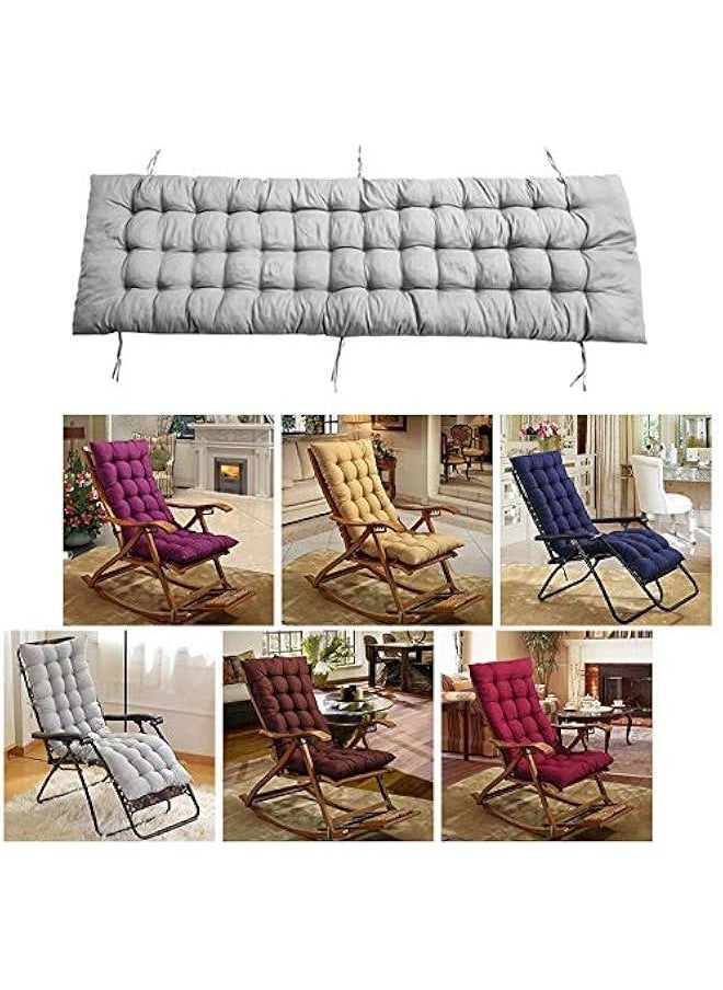 Generic - Rocking Chair Cushion, Quilted Bench Cushion Padded Thicken Sofa Cushion Fashion Colorful Folding Chair Pads for Indoor Outdoor Patio Furniture Lounge Rattan (19x47inch) (Coffee) - Image 1