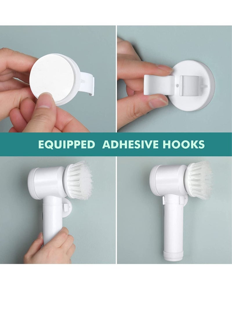 ELTRAZONE Magic Brush Electric Spin Scrubber, Electric Cleaning Brush with 3 Brush Heads,Bathroom Rechargeable Scrub Brush,Shower Scrubber for Cleaning - Image 3