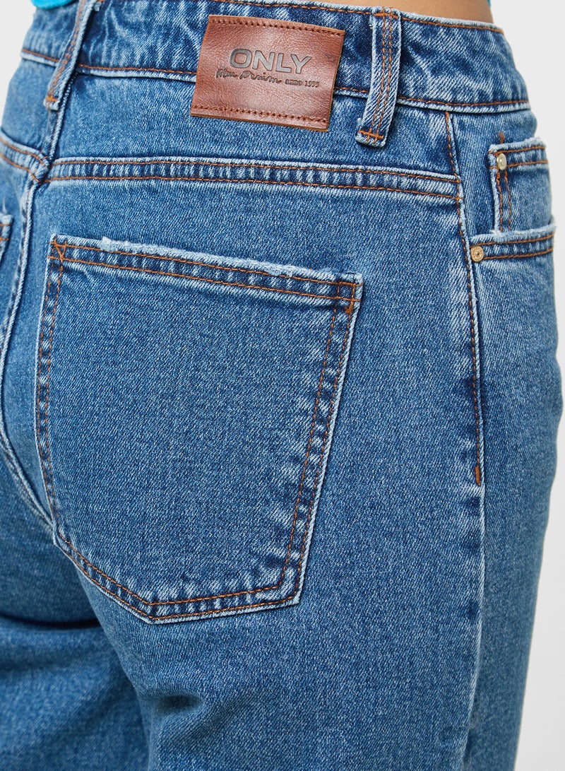 اونلي جينز بخصر عالي وقصة مستقيمة - Image 4