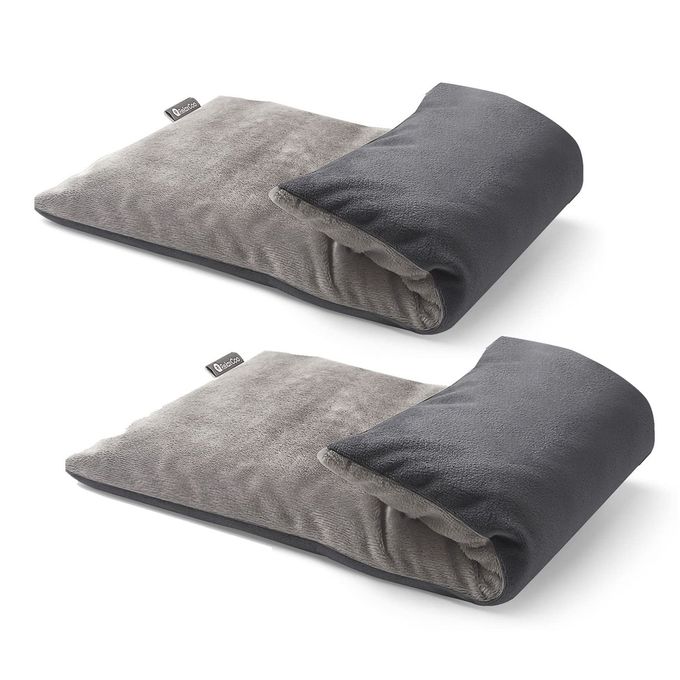 RelaxCoo Microwave Heating pad with Washable Cover 6 12 Microwavable Heat Pad for Neck Shoulder Cramps Back Pain Relief Warm Compress Bean Bag Moist Heat Pack for Muscles Joints 2 Pack - Image 1
