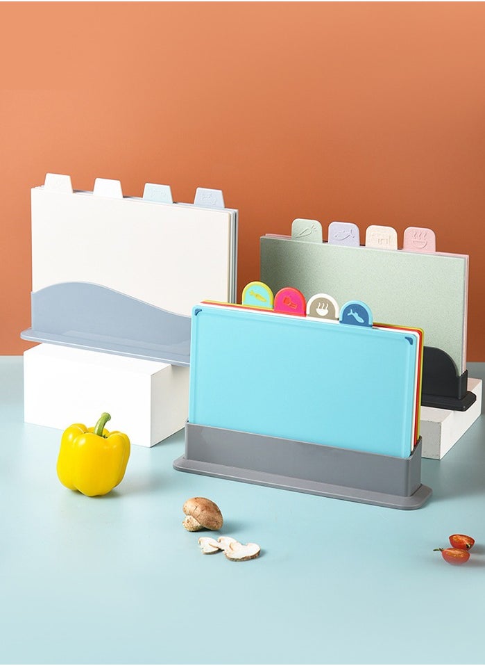 Four Color Categorized Cutting Board Set,  Dishwasher Safe