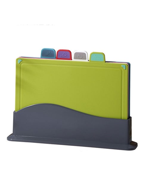 Four Color Categorized Cutting Board Set,  Dishwasher Safe