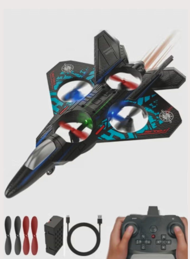RC Aeroplane 2.4GHz Remote Control L0712 Quadcopter Floating Fighter Plane – RTF Airplane Toy with Colored Lights and USB Charging, Ideal for Beginners, Kids, and Adults  - Image 1