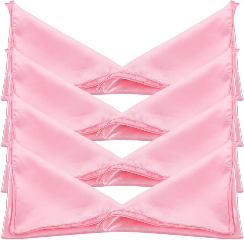 8 Pcs Soft Washable Satin Napkins Elegant Solid Color for Dinner Party Restaurant and Home - Image 1