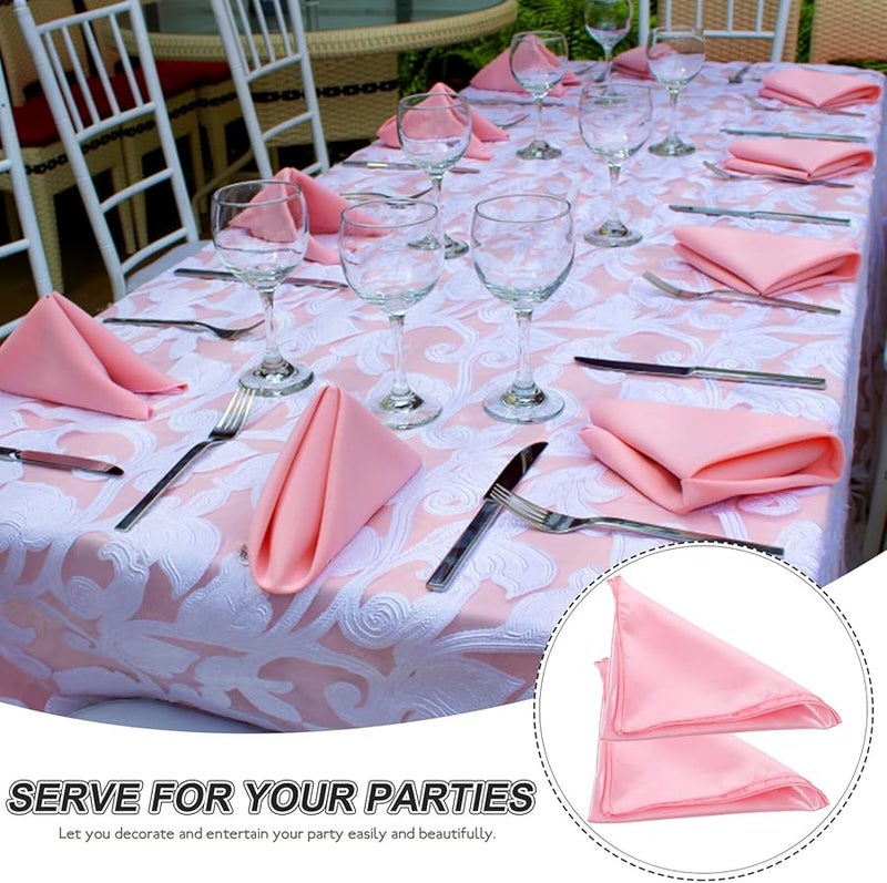 8 Pcs Soft Washable Satin Napkins Elegant Solid Color for Dinner Party Restaurant and Home - Image 5