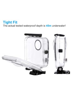 KASTWAVE Waterproof Housing Case, 45M Underwater Protective Diving Case Housing Shell Replacement Cover for GoPro Fusion  - Image 5