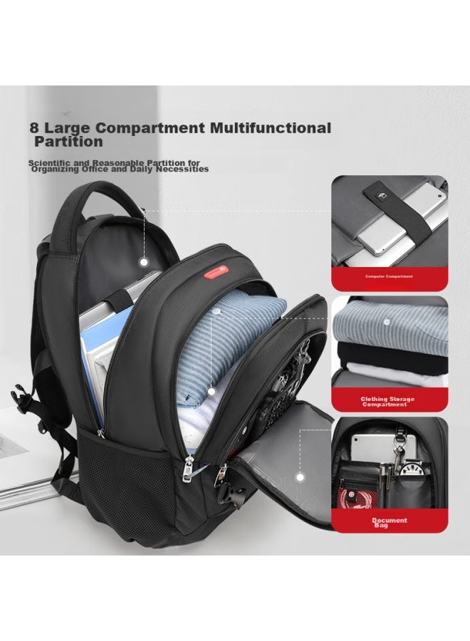 CROSS+GEAR Crossgear Swiss Army Knife Backpack For Men, 15.6-inch Laptop Bag, Business Large Capacity Travel Backpack For Students - Image 1