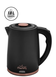Any Morning Stainless Steel Hot Water Kettle 1.8L, Water Boiler 61oz, Kettle with Auto Shut Off, Boil Dry Protection, Cordless Electric Tea Kettle, 360 Swivel Base, 1500W - DE231801  - Image 2