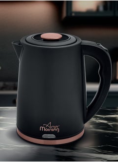 Any Morning Stainless Steel Hot Water Kettle 1.8L, Water Boiler 61oz, Kettle with Auto Shut Off, Boil Dry Protection, Cordless Electric Tea Kettle, 360 Swivel Base, 1500W - DE231801  - Image 1