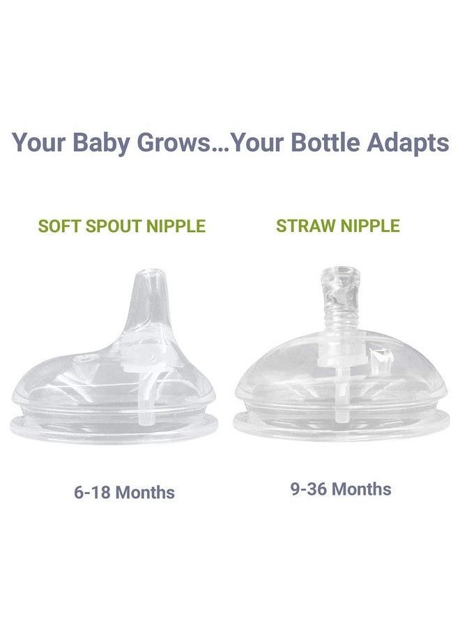 AnPei - Straw And Sippy Cup Transitional Nipples Set Of 2 With Nipple Storage Case Compatible With Comotomo Baby Bottles 5 Oz And 8 Oz - Image 1