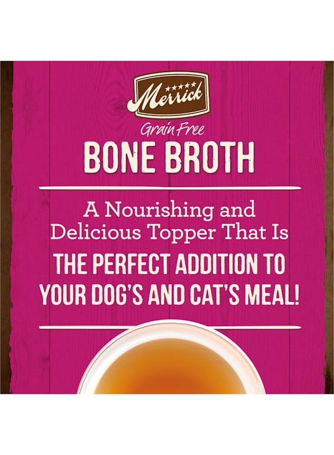 Merrick Grain Free Bone Broth, Premium Human Grade And Gluten Free Dog And Cat Food Topper Pouches, Turkey - 16 oz. Pouch - Image 2