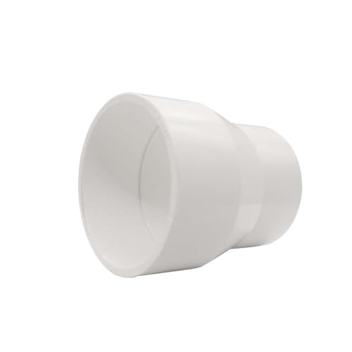 YSIL 1 Pcs 4" x 2" PVC Reducer Coupling Adapter Socket x Socket Pipe Fittings,Schedule 40 PVC DWV Pipe Slip Socket Connectors for House & Industrial Plumbing Connection,White - Image 5