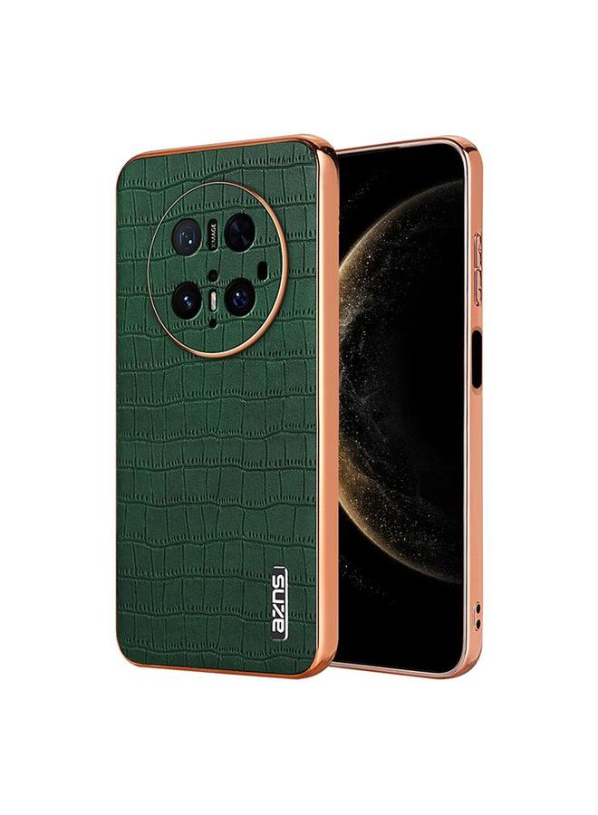The Bros Case For Huawei Mate 70 Pro / 70 Pro+ Electroplated Frame Crocodile Texture Full Coverage Phone Case