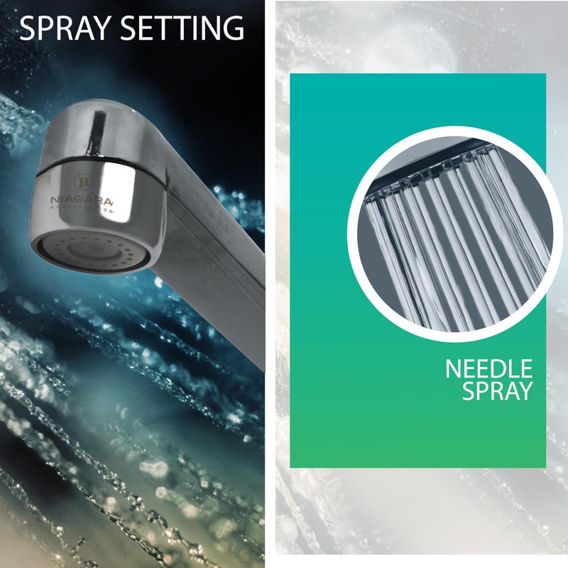 Niagara Conservation N3205N-PC-TU 1-Spray 0.5 GPM .94-in. Pressure-Compensating Needle-Spray Faucet Aerator Chrome, 6-Pack | Bathroom Sink and Kitchen Sink Aerator for Home Improvement - Image 5