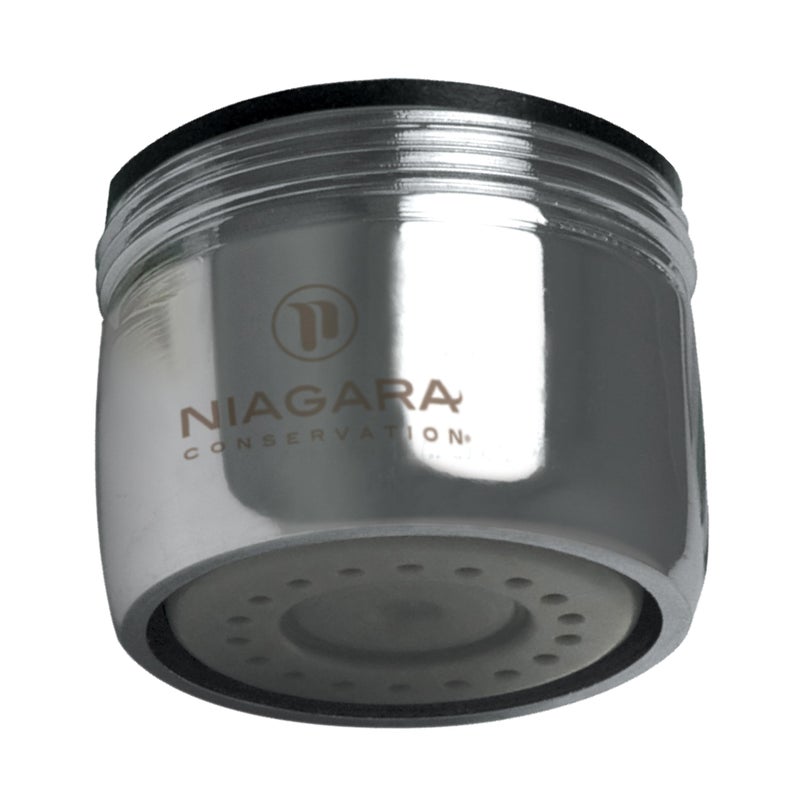 Niagara Conservation N3205N-PC-TU 1-Spray 0.5 GPM .94-in. Pressure-Compensating Needle-Spray Faucet Aerator Chrome, 6-Pack | Bathroom Sink and Kitchen Sink Aerator for Home Improvement - Image 1
