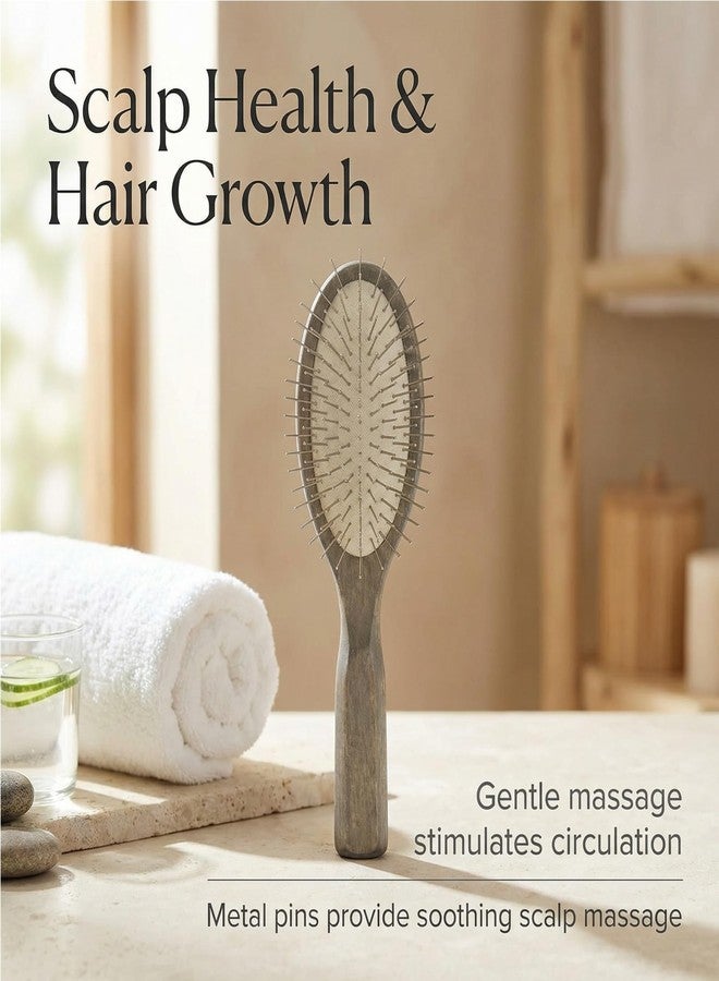 TRENFI Wooden Hair Brush, Anti-Static Paddle for Frizz-Free Styling - Image 5