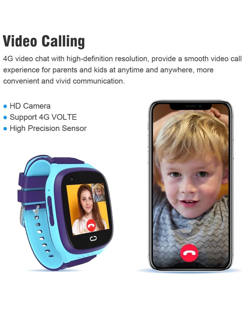 AROAQ - LT31 Kids Smart Watch With 4G SIM Support SOS Video Chat Camera Alarm Clock LBS Positioning And IP67 Waterproof Design - Image 1