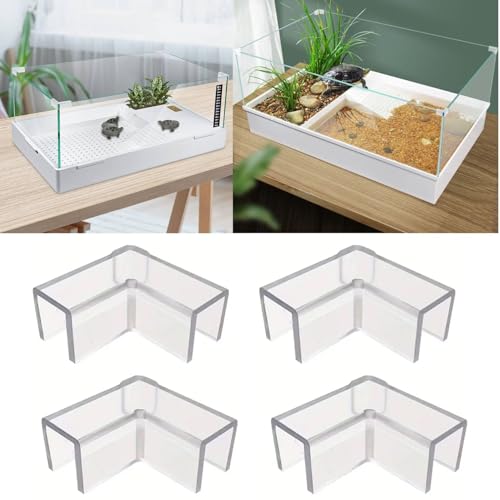VAYINATO® 4pcs Clear, Durable Fish Tank Corner Protector, Transparent Triangle Anti-Collision Protective Cover - Enhance Your Aquarium's Safety & Aesthetics (8mm) by Petzlifewolrld - Image 1