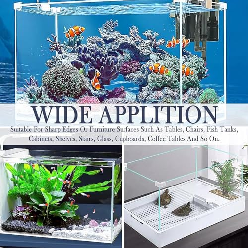VAYINATO® 4pcs Clear, Durable Fish Tank Corner Protector, Transparent Triangle Anti-Collision Protective Cover - Enhance Your Aquarium's Safety & Aesthetics (8mm) by Petzlifewolrld - Image 5