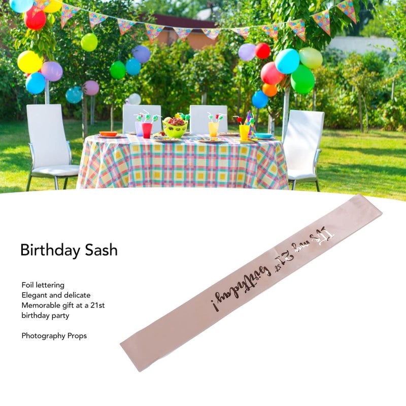 5 Pcs 21st Birthday Crowns and Sashes for Women Party Decor Prop - Image 3