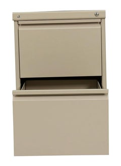RIGID Steel Curved 2 Drawers Filing Cabinet Beige 73x46.5x62cm  - Image 5