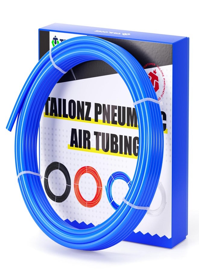 TAILONZ PNEUMATIC Air Line 1/4 inch od Blue Pneumatic Nylon Tube 32.8ft Air Brake Tubing Nylon Hose - Image 1