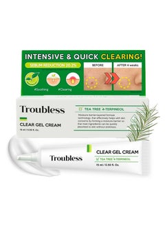 Clear Gel Cream (0.5Fl Oz 15Ml) Acne Treatment For Face/Soothing Cream For Acne Spot With Tea Tree/Korean Skin Care