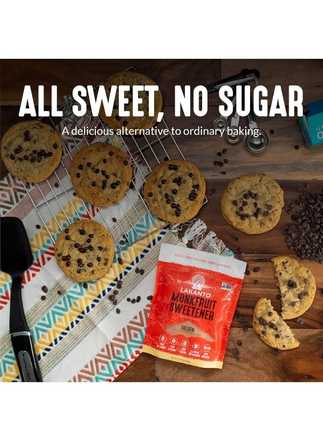 Lakanto Golden Monk Fruit Sweetener With Erythritol, Raw Cane Sugar Substitute From Monk Fruit Extract, Raw Sugar Replacement for Baking, Coffee & Tea, Gluten Free, Low Carb, Non GMO, Keto, 3 LB Bag - Image 3