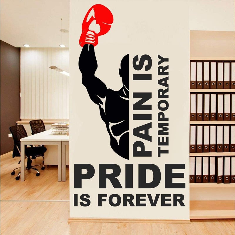 StickMe 'Gym - Fitness - Bodybuilding - Office - Sports - Workout - Boxing - Inspirational - Motivational - Quotes - Wall Sticker' -SM792 (PVC Vinyl - 70cm X 40 cm) - Image 2