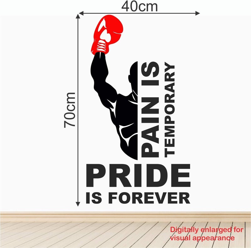StickMe 'Gym - Fitness - Bodybuilding - Office - Sports - Workout - Boxing - Inspirational - Motivational - Quotes - Wall Sticker' -SM792 (PVC Vinyl - 70cm X 40 cm) - Image 4