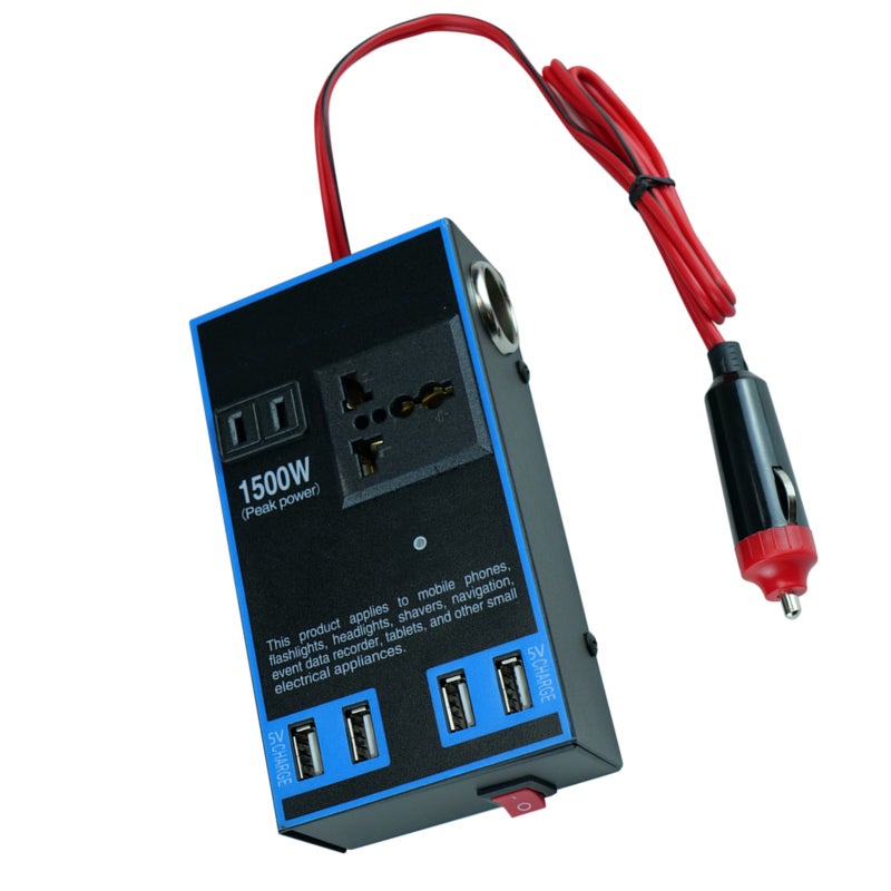 Car Power Inverter 12V 24V to 110V 220V Intelligent Fast Charging - Stable High Power Output Vehicle Inverter for Smartphones GPS Dash Cams - Image 3
