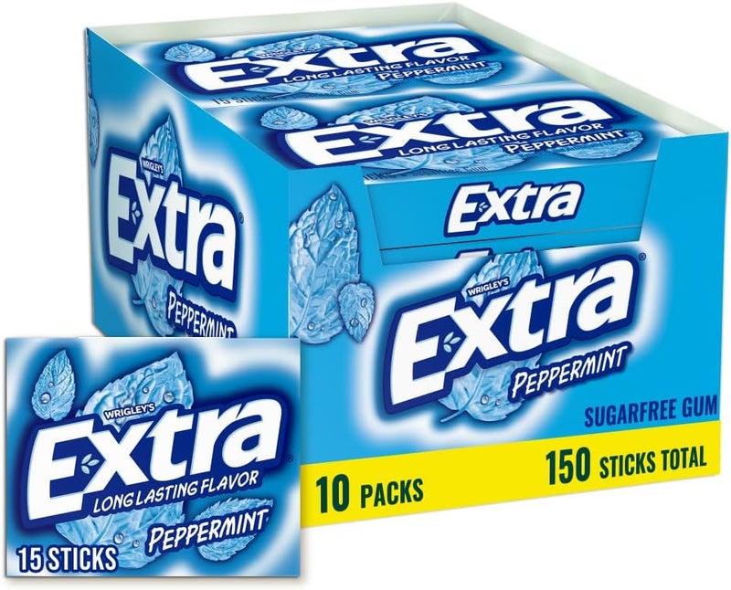 Extra Peppermint Sugarfree Gum - 150 Sticks - Image 1