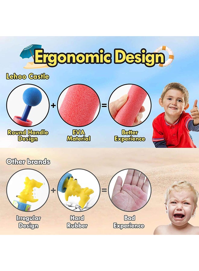 Water Gun Toy, 4 Packs Foam Water Blaster Set Pool Toys For Kids And Adult Water Toy Blaster Shooter Swimming Summer, Pool Outdoor Beach Play Game Toy  - Image 3