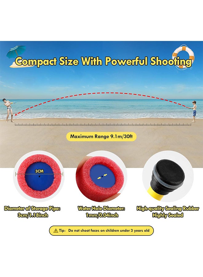Water Gun Toy, 4 Packs Foam Water Blaster Set Pool Toys For Kids And Adult Water Toy Blaster Shooter Swimming Summer, Pool Outdoor Beach Play Game Toy  - Image 4