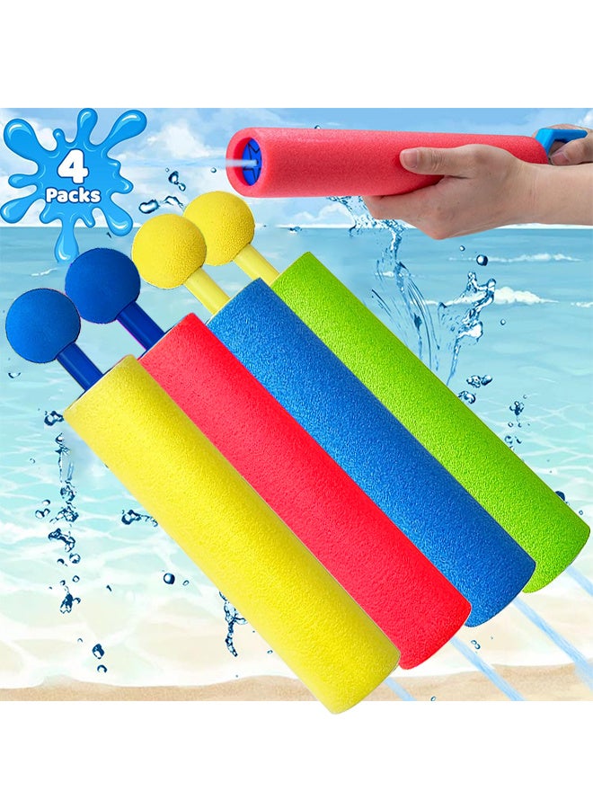 Water Gun Toy, 4 Packs Foam Water Blaster Set Pool Toys For Kids And Adult Water Toy Blaster Shooter Swimming Summer, Pool Outdoor Beach Play Game Toy  - Image 1